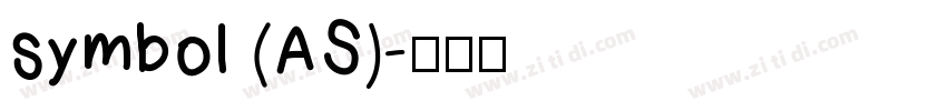 symbol (AS)字体转换